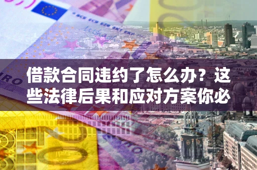 武汉借款合同违约了怎么办？这些法律后果和应对方案你必须知道