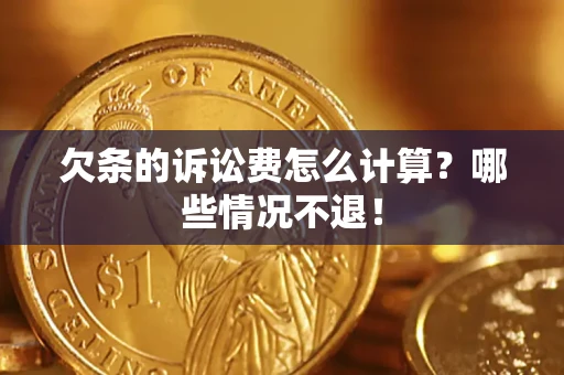 武汉欠条的诉讼费怎么计算？哪些情况不退！