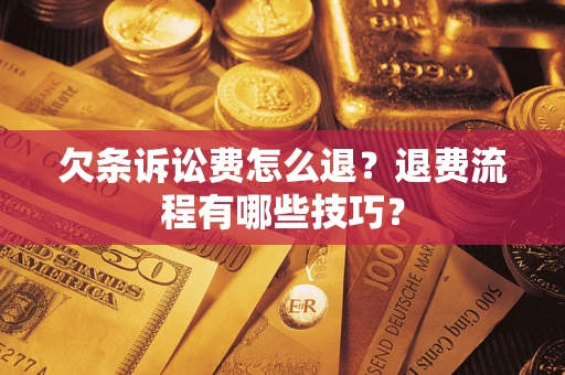 武汉欠条诉讼费怎么退？退费流程有哪些技巧？
