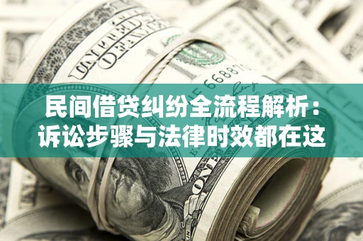武汉民间借贷纠纷全流程解析：诉讼步骤与法律时效都在这儿了