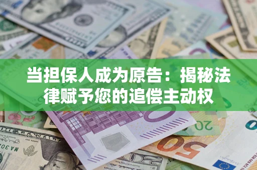 武汉当担保人成为原告：揭秘法律赋予您的追偿主动权