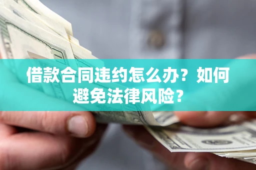武汉借款合同违约怎么办？如何避免法律风险？