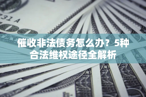 武汉催收非法债务怎么办？5种合法维权途径全解析