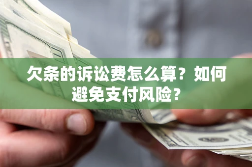 武汉欠条的诉讼费怎么算？如何避免支付风险？